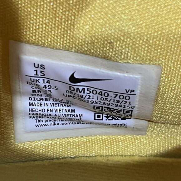 Nike KD 14 TB Promo Mens Size 15 Yellow Amarillo Basketball Sneakers DM5040-700 - Picture 8 of 11